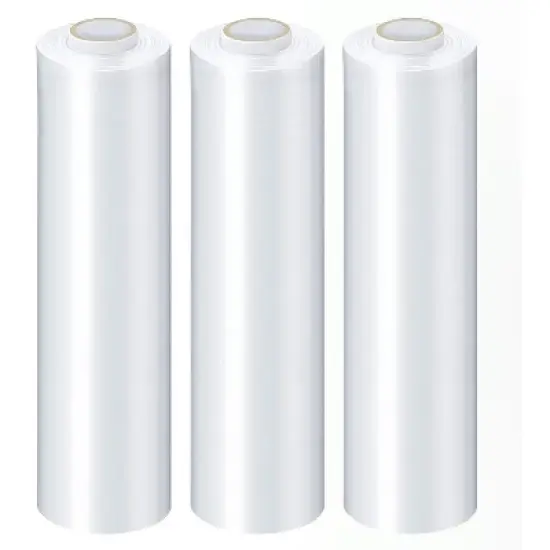 PSBM 4 Rolls Clear 18" x 1000 Ft. 120 Gauge Cast Hand Pallet Stretch Wrap Shrink Film image {8}