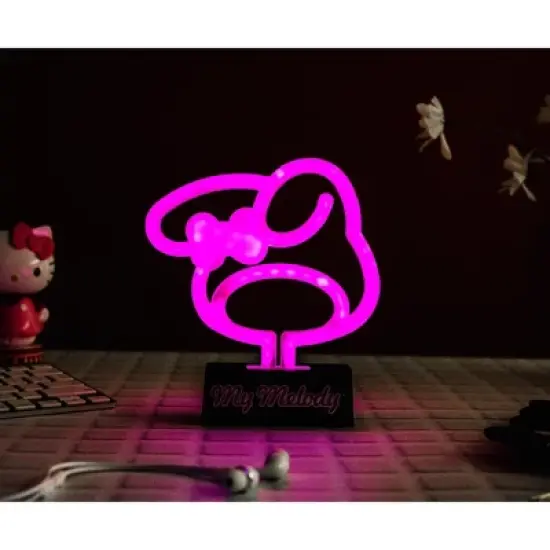 Silver Buffalo Sanrio My Melody Silhouette 7-Inch LED Neon Mood Light image {6}