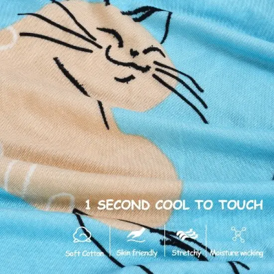 Catalonia Womens Plus Size Pajama Tops, Oversized Sleepwear Graphic Tees, Long Nightgown with Hidden Pockets, Sleep Shirts Dress, Gift Ideas for Moms image {4}