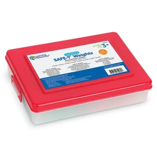 Learning Resources Weight Pax Custom Safe-T Weights, Set of 13 with Box image {4}