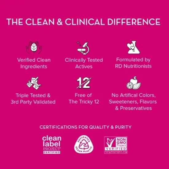 HUM Nutrition Hair Strong Vegan Gummies for Hair Growth + Strength + Thickness - 60ct image {7}