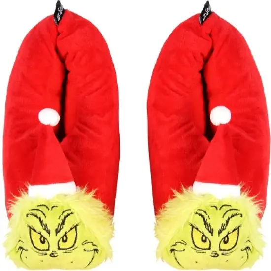 Dr. Seuss The Grinch Who Stole Christmas Character Santa Grinch Slippers image {3}
