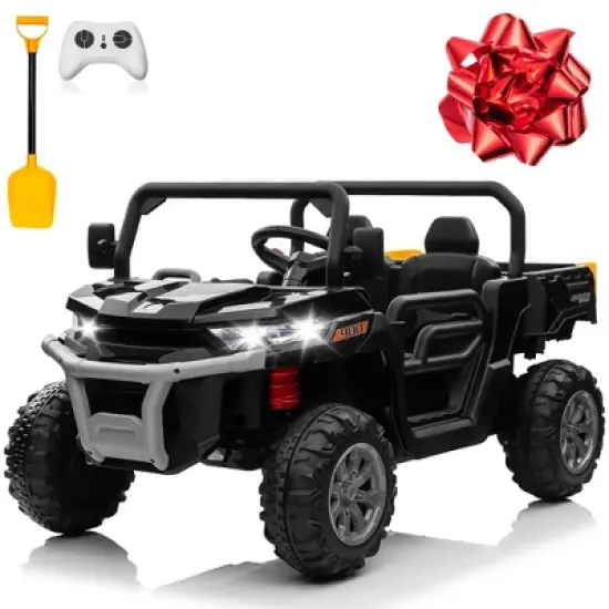 JOYRACER 24V Kids Ride on UTV with Remote Control, 2 Seater 2x200W Ride on Dump Truck For Big Kids image {9}