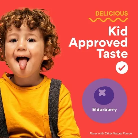 SmartyPants Kids Triple Action Immunity Chewables with Vitamins C, D3, & Zinc, Elderberry - 60ct image {5}
