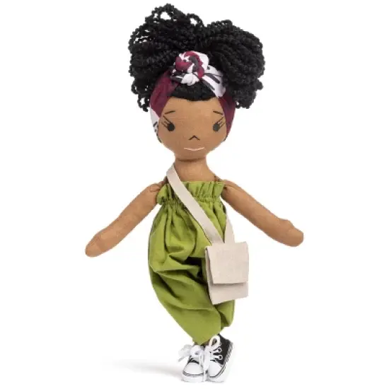 HarperIman Imani 14'' Plush Linen Doll image {1}