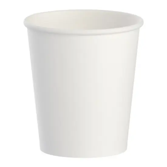 Bare Eco-Forward Disposable Drinking Cup White Paper 3 oz. image {1}
