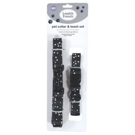 Luvable Friends Unisex Pet Collar and Leash Set, Constellation image {1}