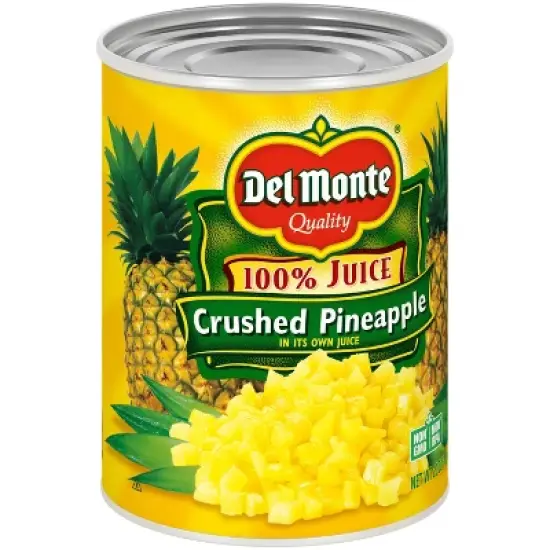 Del Monte Crushed Pineapple in 100% Juice 20oz image {1}