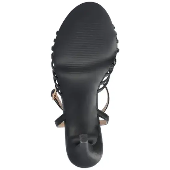 Journee Collection Womens Vanita Multi Strap Stiletto Open Toe Pumps image {4}