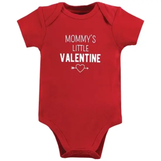 Hudson Baby Infant Boy Cotton Bodysuits, Valentine Truck image {4}