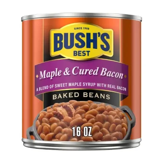 Bush's Maple Cured Bacon Baked Beans - 16oz image {8}