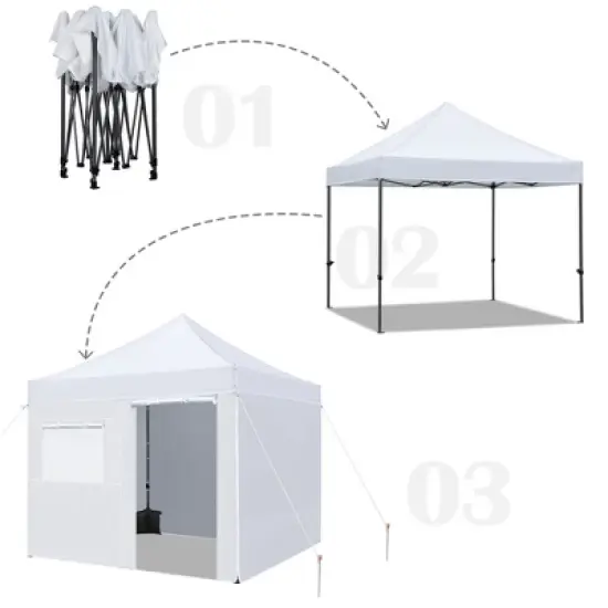 Yaheetech Outdoor Canopy 10'x10' for Camping Wedding Parties image {4}