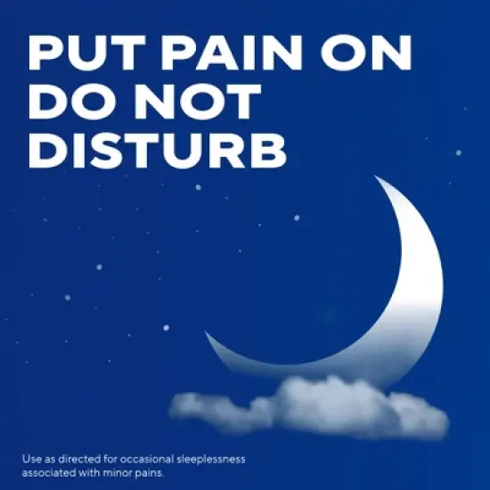 Aleve PM Pain Reliever & Nighttime Sleep Aid Caplet, Easy Open, 80 Count image {4}