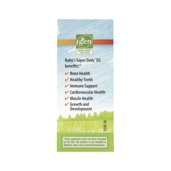 Carlson - Baby's Super Daily D3, Vitamin D Drops, 400 IU (10 mcg) per Drop, Vegetarian, Unflavored image {2}