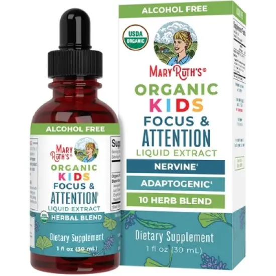 MaryRuth's Kids Focus & Attention Drops, Org, 1 oz image {11}