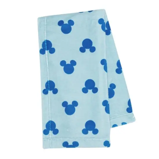 Lambs & Ivy Disney Baby Mickey Mouse Blanket & Plush Baby Gift Set - Blue image {3}