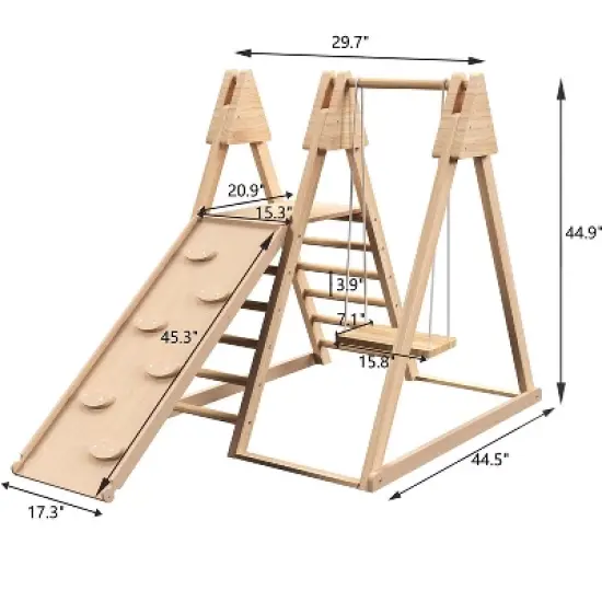 Dexmalle Jungle Gym Playset with Baby Swing image {8}