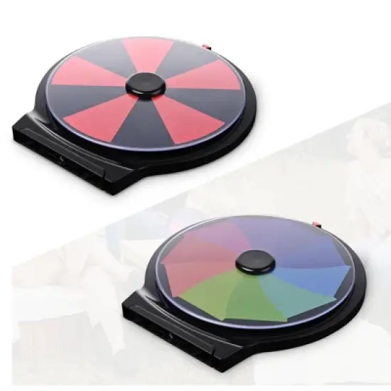 WinSpin 10"/12"/20"/24" Prize Wheel Spinning Game Tabletop / Dual-Use Whirl of Fortune Eagle image {4}