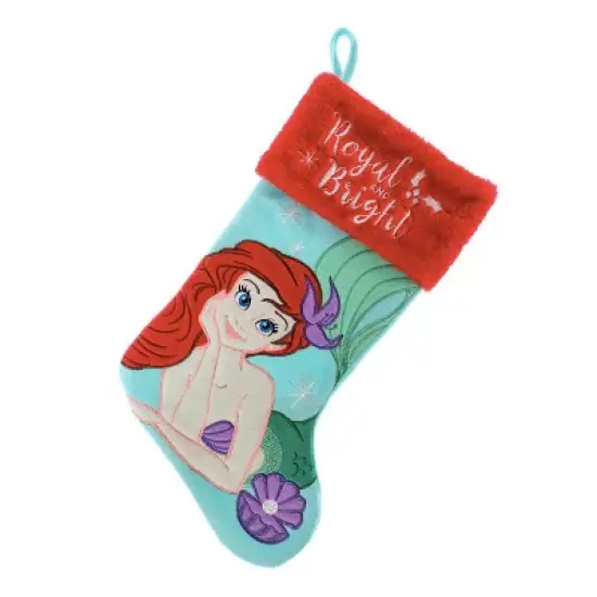 Disney Princess Ariel 20" Applique Christmas Stocking image {1}