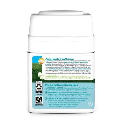 HappyBaby Sensitive Organic Powder Infant Formula - 21oz image {4}