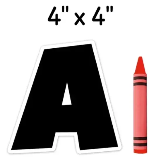 Creative Teaching Press&reg; Bold Black 4" Designer Letters, 199 Pieces image {2}