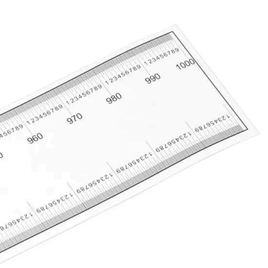 Unique Bargains PET Plastic Folding Film Flexible Ruler with R Angle and Width Lines 2 Pcs image {3}