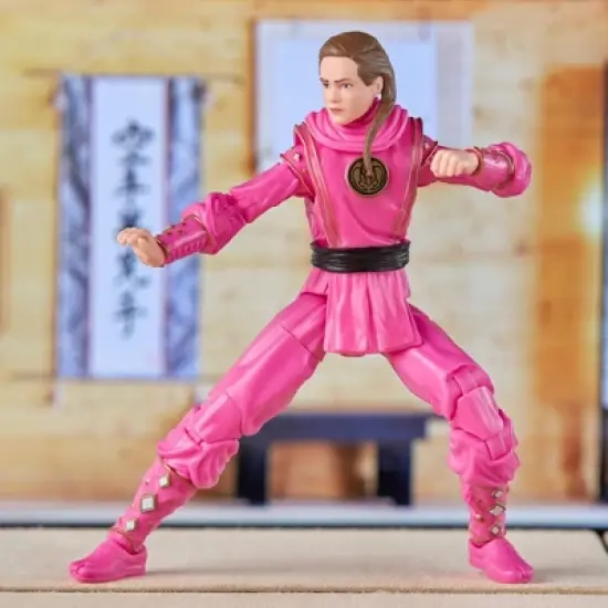 Power Rangers Lightning Collection Mighty Morphin X Cobra Kai Samantha LaRusso Morphed Pink Mantis Ranger Action Figure (Target Exclusive) image {7}