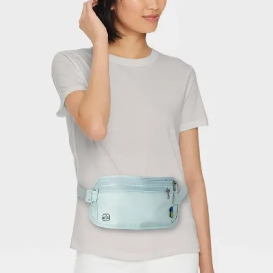 RFID Blocking Waist Pouch Puritan Gray - Open Story&trade; image {1}