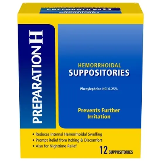 Preparation H Hemorrhoidal Suppositories - 12ct image {9}