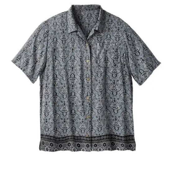 KS Island by KingSize Men's Big & Tall  Printed Rayon Short-Sleeve Shirt image {16}