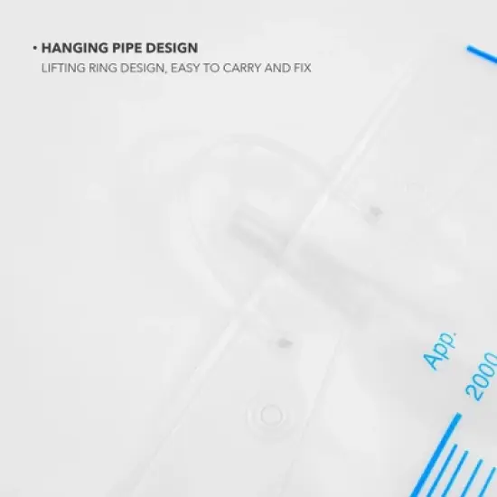 Vastmedic Reusable Urinary Drainage Bags - 2000ML (10 Pcs) image {3}