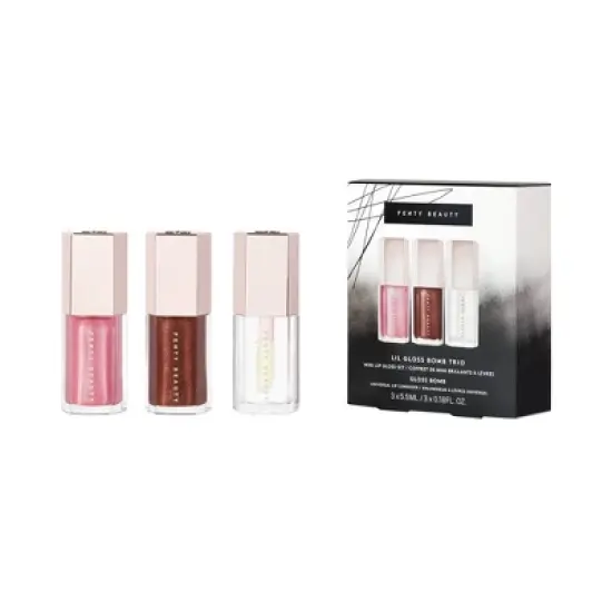 Fenty Snackz by Fenty Beauty by Rihanna&nbsp;Lil Gloss Bomb Trio Mini Lip Gloss Set - 2.515oz/3pc - Ulta Beauty image {1}
