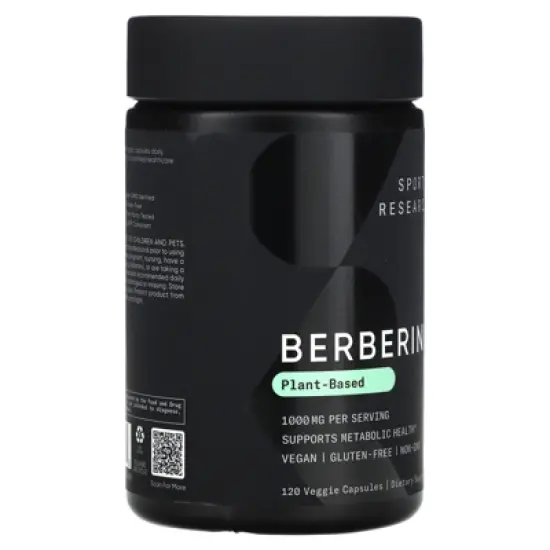 Sports Research Berberine, 120 Veggie Capsules (500 mg per Capsule) image {3}
