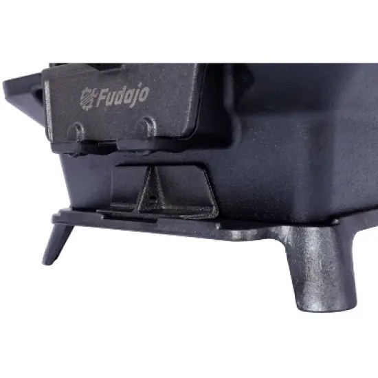 Kumasinova Portable Charcoal Tabletop Grill with Handle,100% Cast-Iron BBQ Grill with Enamel Coating,Removable Rectangular Grate Grill,Black image {3}