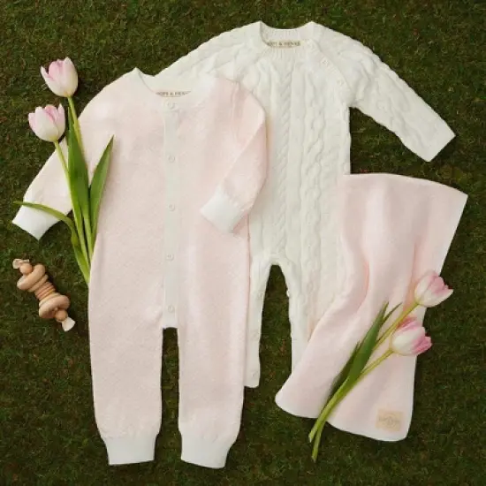 Hope & Henry Baby Jacquard Romper image {4}