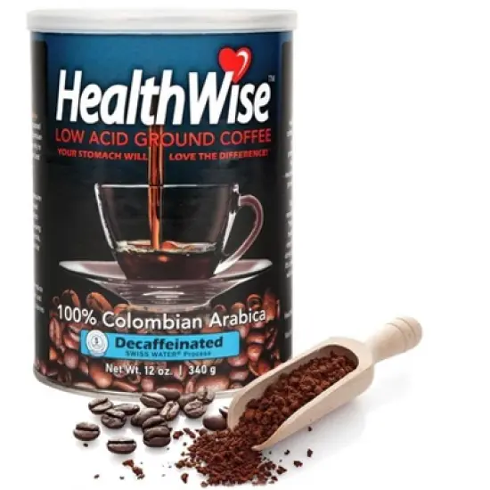 HealthWise Low Acid Decaf Ground Coffee image {8}