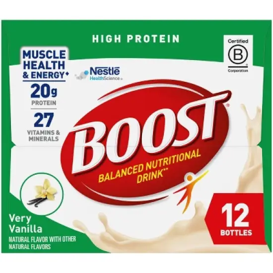 Boost High Protein Nutritional Drink - Very Vanilla - 8 fl oz/12pk image {3}