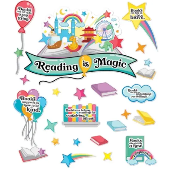 Carson Dellosa Education Reading Is Magic Bulletin Board Set image {1}