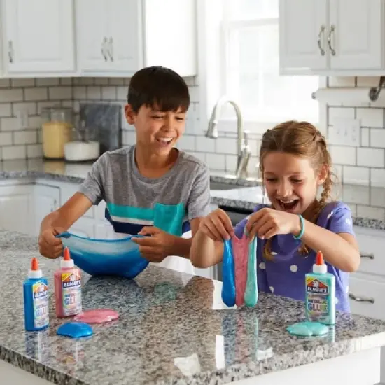 Elmer's 5oz Washable School Glue - Metallic Teal Blue: Glitter, Colored, Liquid, Turquoise, Art & Stationery image {4}