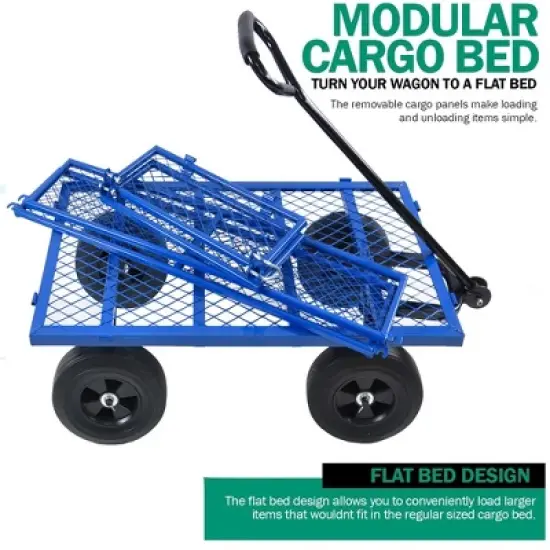 Solid wheels Tools cart Wagon Cart Garden cart trucks image {3}