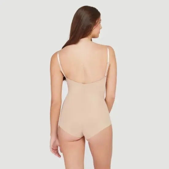 ASSETS by SPANX Women's Flawless Finish Shaping Micro Low Back Cupped Bodysuit Shapewear image {1}