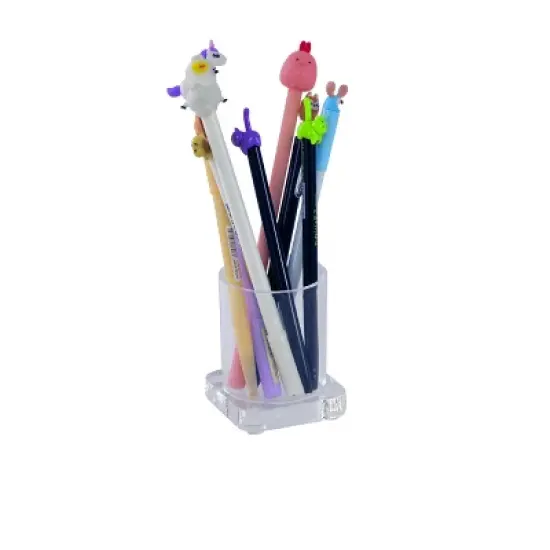 Azar Displays Small Single Cylinder Deluxe Clear Acrylic Cup Holder image {6}