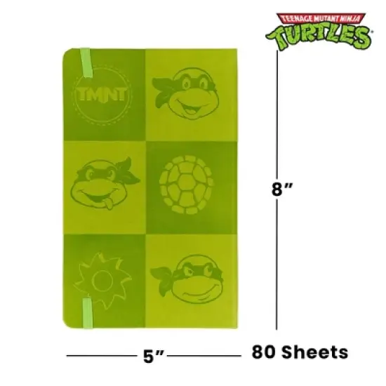 Inkology, LLC Teenage Mutant Ninja Turtles 80-Page Vegan Leather Notebook | 5 x 8 Inches image {6}