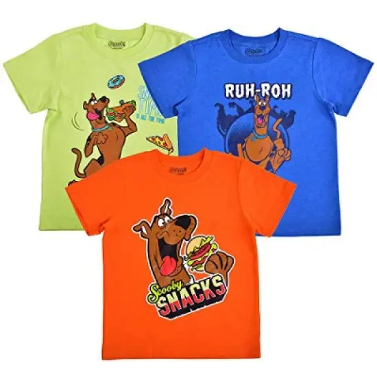 Warner Bros Boy's 3-Piece Scooby Doo Tee Shirt Set for Toddler image {4}