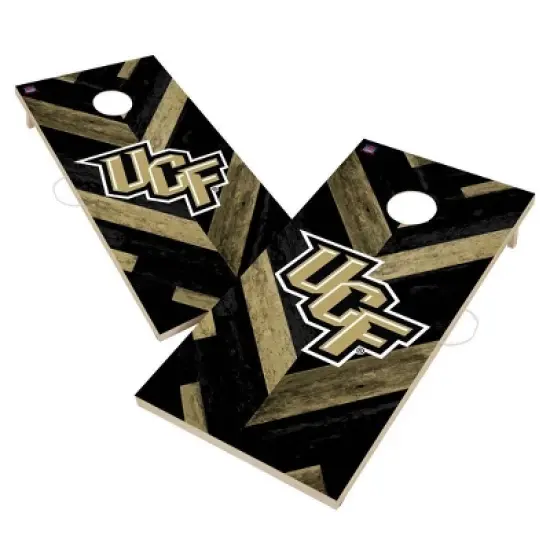 NCAA UCF Knights 2'x4' Solid Wood Cornhole Board image {1}