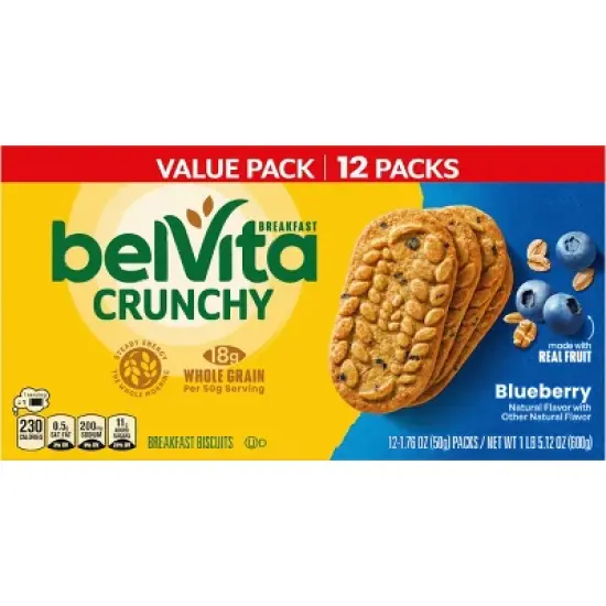 BelVita Blueberry Breakfast Biscuits Value Pack - 12.12oz/12ct image {9}