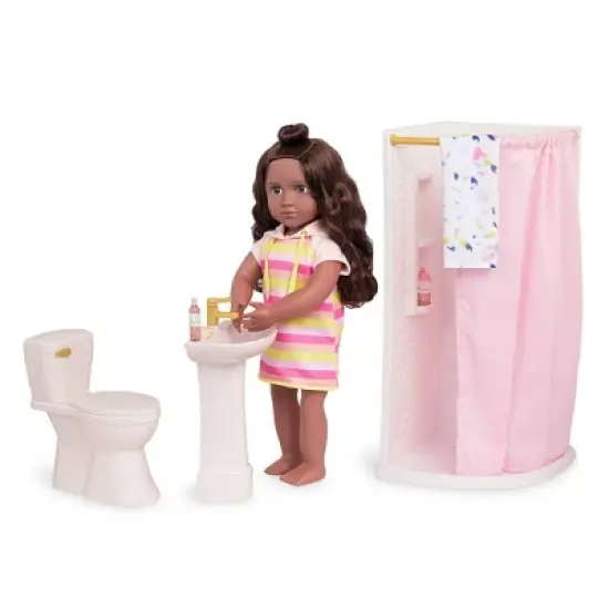 Our Generation Sweet Bathroom Accessory Set for 18" Dolls image {2}