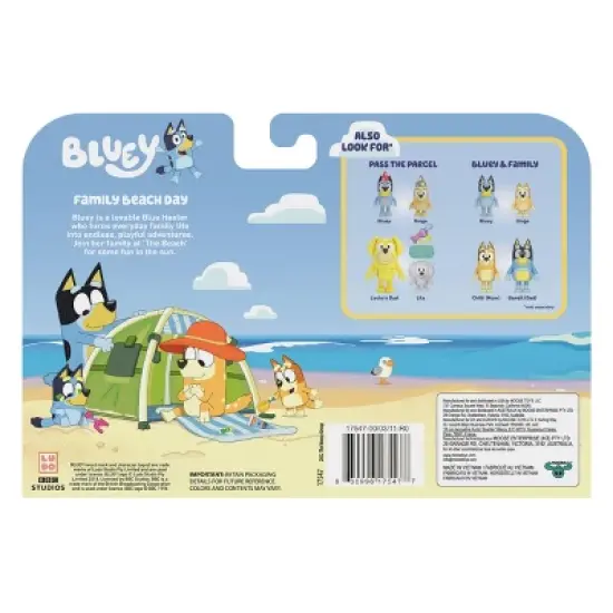 Bluey Family Beach Day Figures - 4pk image {3}