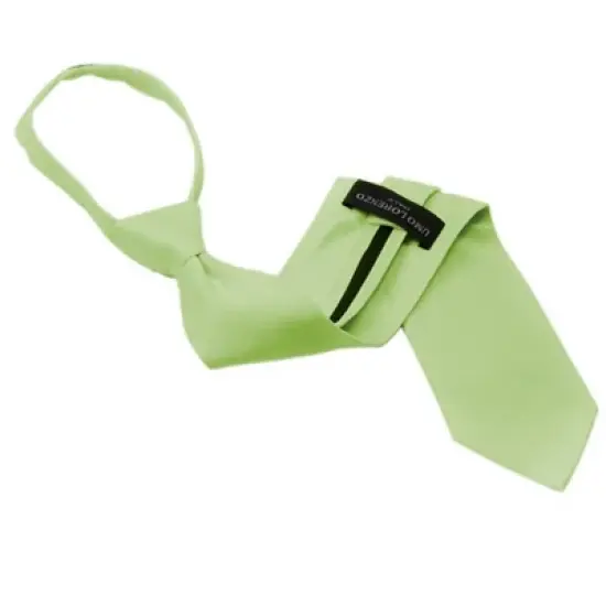 Men's Solid Color Pre-tied Zipper Necktie image {22}