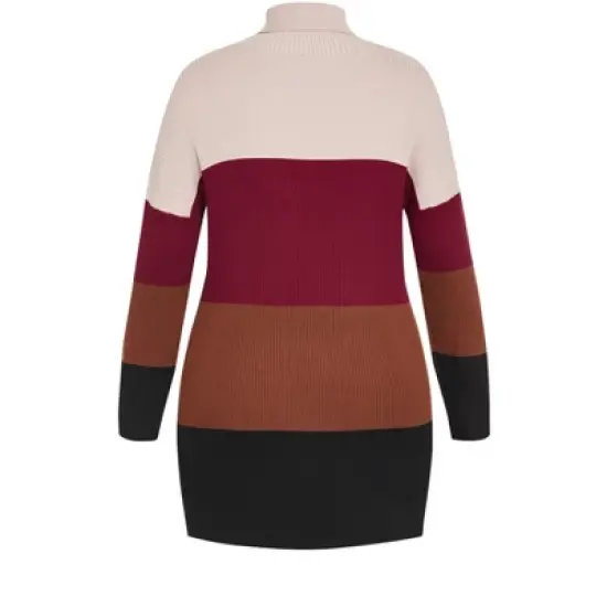 Women's Plus Size  Harper Sweater - magenta | CITY CHIC image {1}